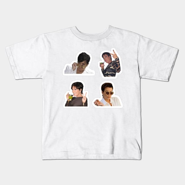 Kris Jenner Pack Kids T-Shirt by Biscuit25